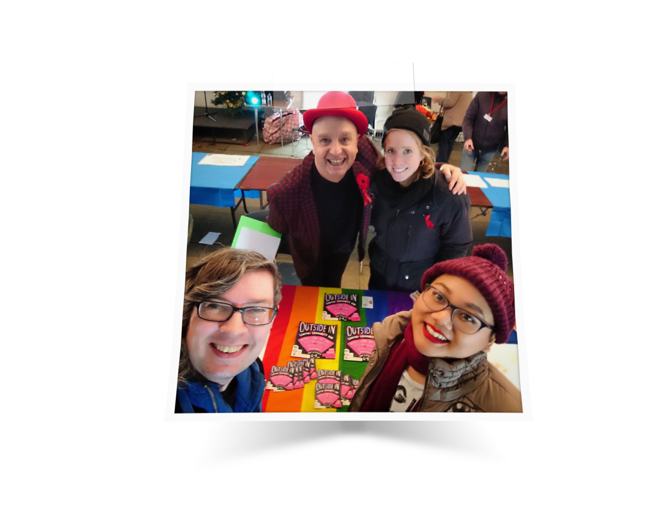 people from the campaign team at Camden Winterfest 2019, run by our friends Castlehaven Community Association